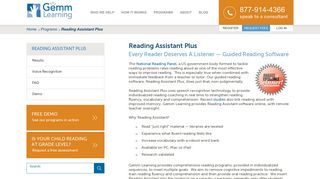 Reading Assistant Plus Program At Home - Gemm Learning