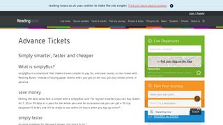 Advance Tickets - Reading Buses