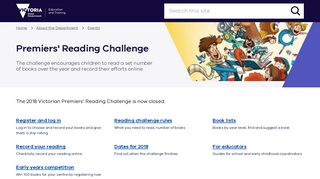 Premiers' Reading Challenge