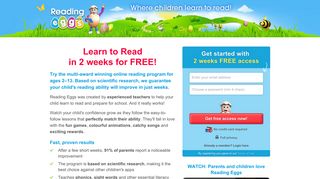 Your Free Trial - ABC Reading Eggs