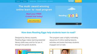 Learn-To-Read Program for Schools – Reading Eggs