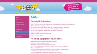 Faqs - Reading Eggspress | Where reading is just part of the adventure!