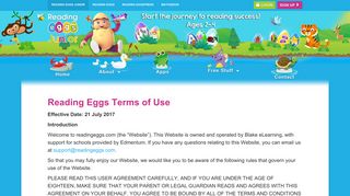 Terms - Reading Eggs Junior