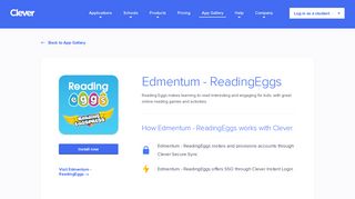 ReadingEggs - Clever application gallery | Clever