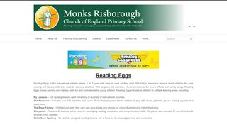 Reading Eggs - Monks Risborough Church of England Primary School