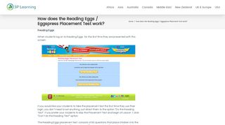 How does the Reading Eggs / Eggspress Placement Test work? - 3P ...