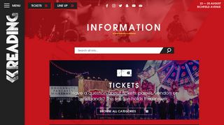 Reading Festival | Tickets | Information
