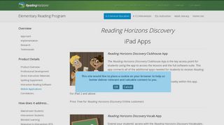 Discovery™ Mobile Apps - Reading Horizons