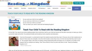Parents | Reading Kingdom