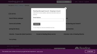 Libraries - Reading Borough Council