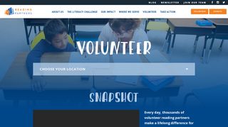 Volunteer Opportunities | Reading Partners | Reading Partners