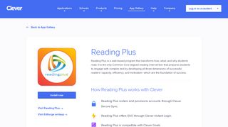 Reading Plus - Clever application gallery | Clever