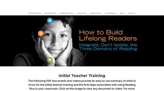 Reading Plus Initial Teacher Training - The PMD Group