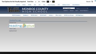 Reading Plus Login - Monroe County High School