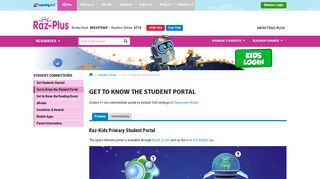 Student Portal - Raz-Plus