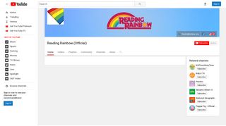 Reading Rainbow (Official) - YouTube