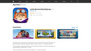 LeVar Burton Kids Skybrary on the App Store - iTunes - Apple