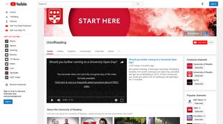 UniofReading - YouTube