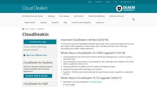 CloudDeakin - Deakin University