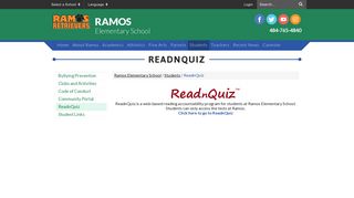 ReadnQuiz - Ramos Elementary School