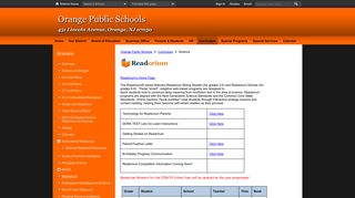 Science / Readorium - Orange Public Schools