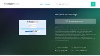 Get App.readorium.com news - Readorium Student Login