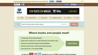 Where books and people meet! - Read Print