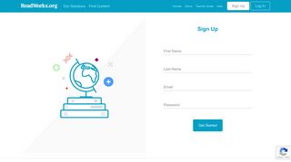 Sign Up - ReadWorks