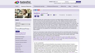 TeachersFirst Review - ReadWorks