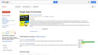 Google Apps For Dummies