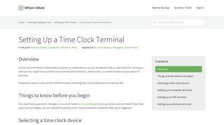 Setting Up a Time Clock Terminal – When I Work Help Center