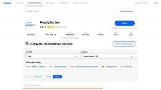 Working at ReadyJet, Inc: 54 Reviews | Indeed.com