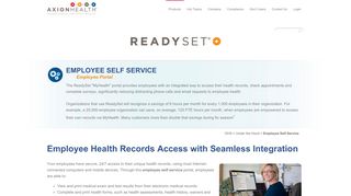 Employee Self Service - Axion Health
