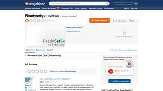 Readysetgo Reviews - 1 Review of Readysetgo.com | Sitejabber