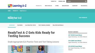 ReadyTest A-Z: ELA Practice Tests & Test Taking Prep Lessons ...