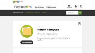 Pearson ReadyGen | WeTeachNYC