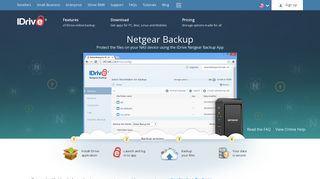 Netgear backup to IDrive® cloud