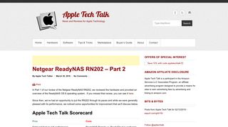 Netgear ReadyNAS RN202 – Part 2 - Apple Tech Talk