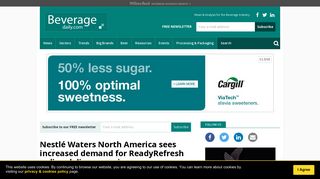 Nestlé Waters North America sees increased demand for ReadyRefresh
