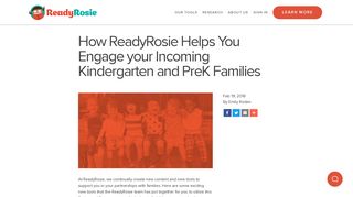 How ReadyRosie Helps You Engage your Incoming Kindergarten and ...