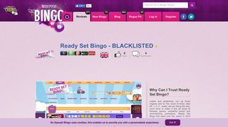 Ready Set Bingo - BLACKLISTED | Bingo Review - No Deposit Bingo