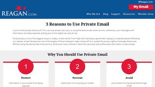 Best Private Email Service | Secure Email Account - Reagan.com