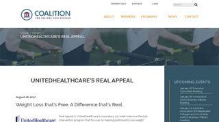 UnitedHealthcare's Real Appeal | Coalition for College Cost Savings ...
