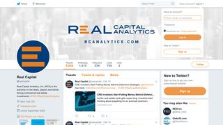 Real Capital (@realcapital) | Twitter