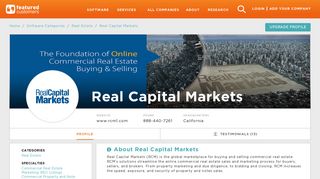 Real Capital Markets - FeaturedCustomers