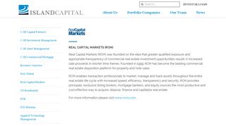 ICG > Portfolio Companies > Real Capital Markets