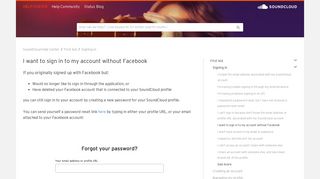 I want to sign in to my account without Facebook or Google+ ...