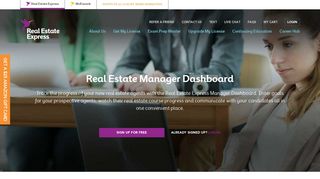 Manager Dashboard - Real Estate Express