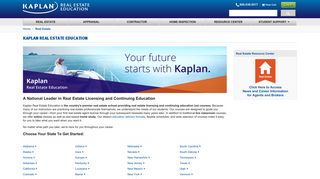Real Estate - Kaplan Real Estate Education