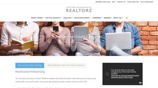Kaplan Real Estate Education – Colorado Association of REALTORS